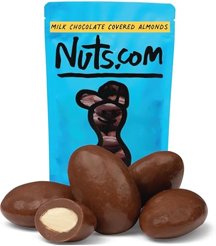 Amazon.com : Milk Chocolate Covered Almonds, 10 oz, Fair Europeon